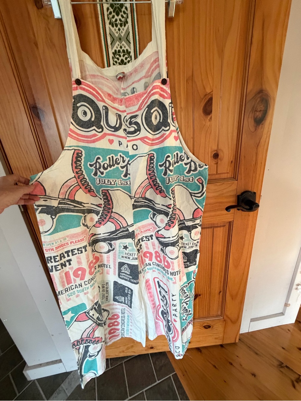 Vintage Sack Brand Cream Overall Rollerderby Vibes